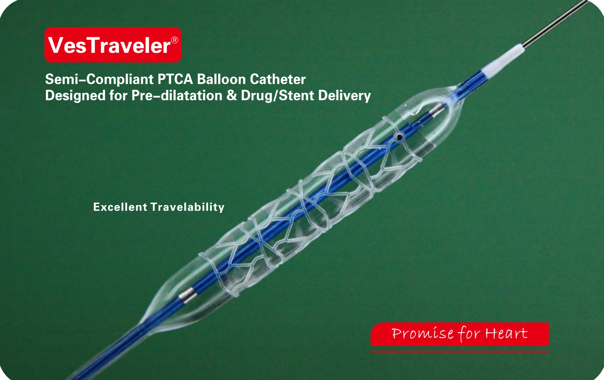 VesTraveler Semi-compliant PTCA Balon Kateteri